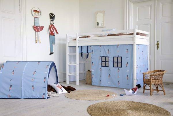 Hoppekids Tin Soldier Gordijn voor halfhoog bed 90x200 cm - Afbeelding 2