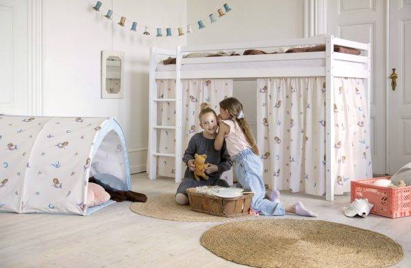 Hoppekids Zeemeermin gordijn voor halfhoog bed 90x200 cm - Afbeelding 3