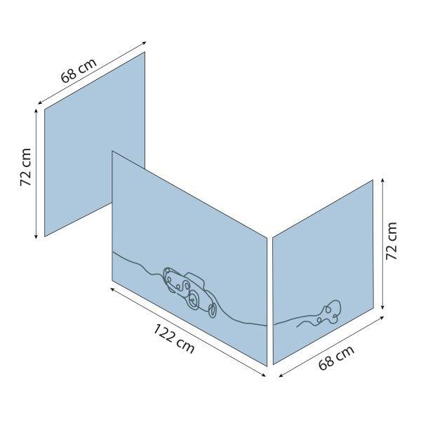 Hoppekids Cars gordijn voor halfhoog en stapelbed 70x160 cm - Afbeelding 6