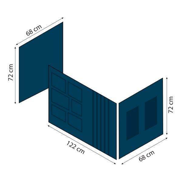 Hoppekids Creator gordijn voor halfhoog en stapelbed 70x160 cm - Afbeelding 7