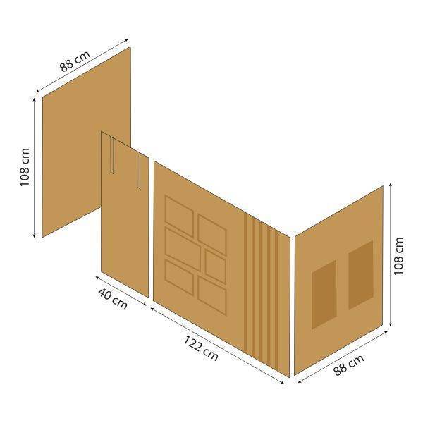 Hoppekids Creator gordijn voor halfhoog bed 90x200 cm - Afbeelding 8