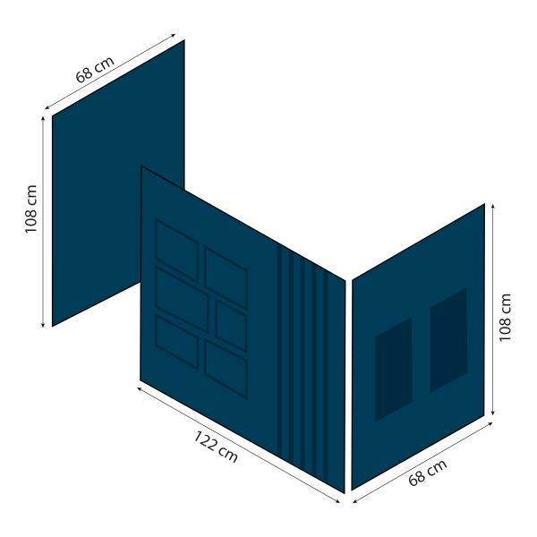 Hoppekids Creator gordijn voor halfhoog bed 70x160 cm - Afbeelding 5