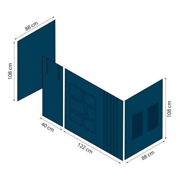 Hoppekids Creator gordijn voor halfhoog bed 90x200 cm - Afbeelding 8