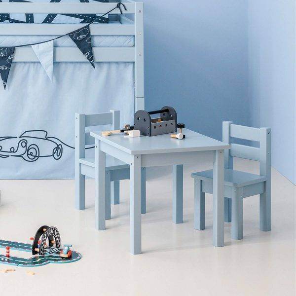 MADS kinder set 1 tafel/1 stoel, Dream blue - Afbeelding 2