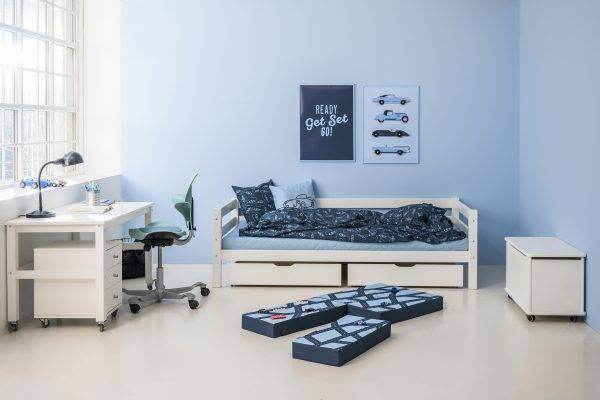 Hoppekids ECO Luxury juniorbed met rugleuning 90x200 cm, Wit - Afbeelding 5