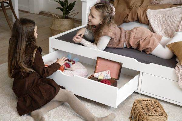 Hoppekids MAJA DELUXE junior bed 90x200 met uittrekbed - Afbeelding 3
