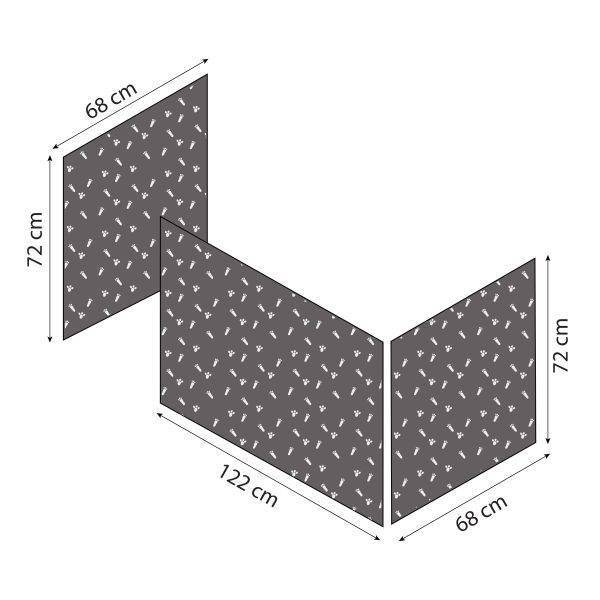 Hoppekids Pets gordijn voor halfhoog en stapelbed 70x160 cm - Afbeelding 7