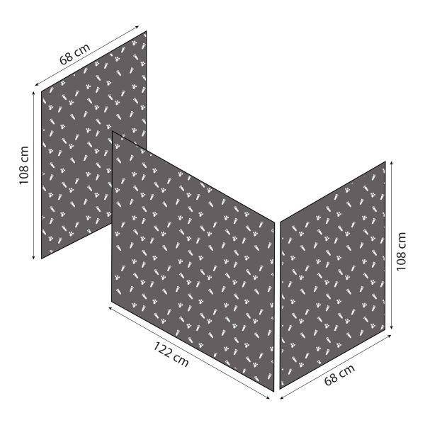 Hoppekids Huisdierengordijn voor halfhoog bed 70x160 cm - Afbeelding 5