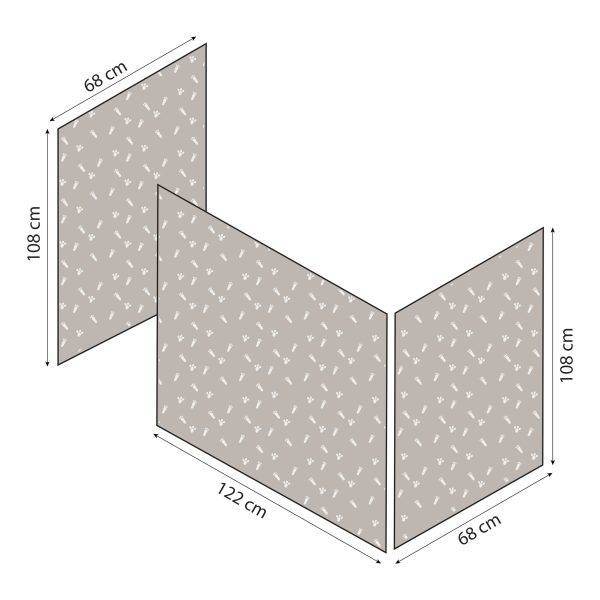 Hoppekids Huisdierengordijn voor halfhoog bed 70x160 cm - Afbeelding 5