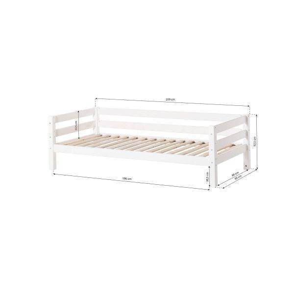 Hoppekids ECO Luxury juniorbed met rugleuning 90x200 cm, Wit - Afbeelding 6