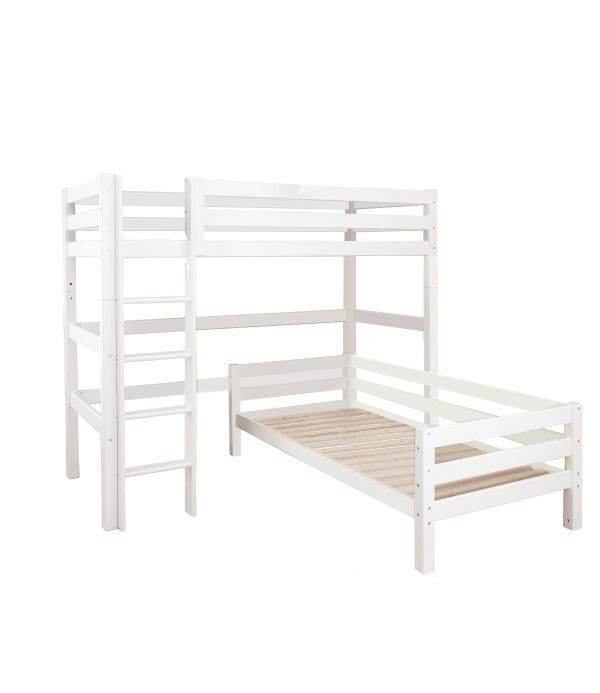 Hoppekids ECO Luxury hoogslaper 90x190 cm, Wit