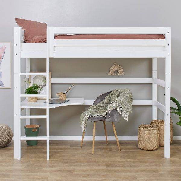 Hoppekids ECO Luxury MEGA bed 90x200 cm met lounge-module en bureau, Wit - Afbeelding 11