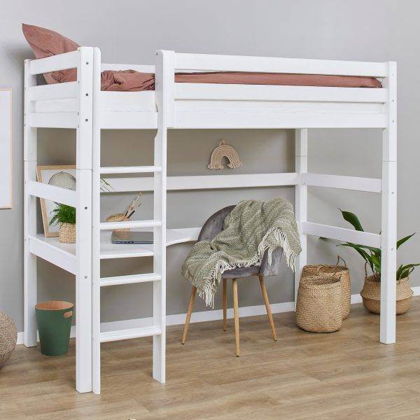 Hoppekids ECO Luxury MEGA bed 90x200 cm met lounge-module en bureau, Wit - Afbeelding 9