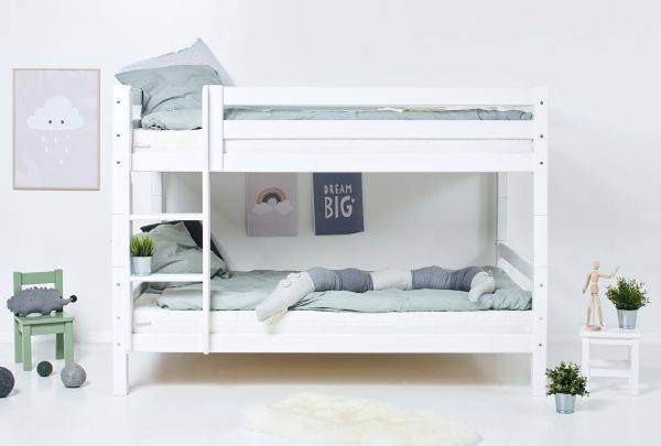 Hoppekids ECO Luxury stapelbed 120x200 cm, Wit - Afbeelding 2