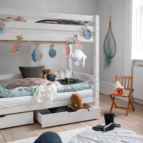 Hoppekids ECO Luxury stapelbed 90x200 cm, Wit - Afbeelding 5
