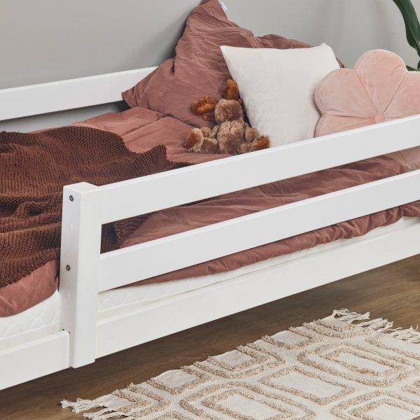 Hoppekids ECO Luxury juniorbed met 3/4 bedhekje 90x200 cm, Wit - Afbeelding 5