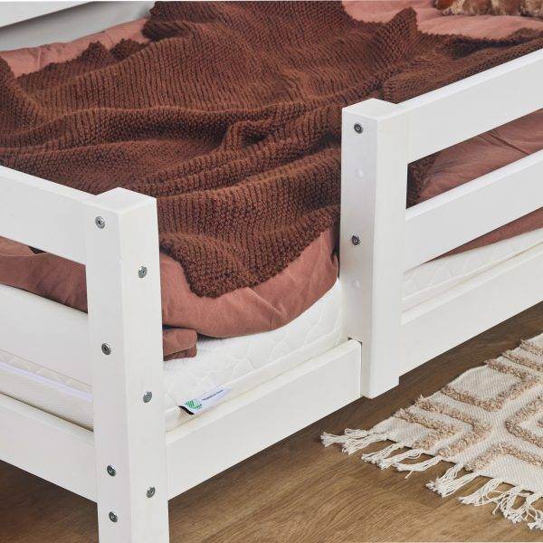 Hoppekids ECO Luxury juniorbed met 3/4 bedhekje 90x200 cm, Wit - Afbeelding 4