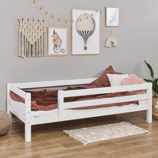 Hoppekids ECO Luxury juniorbed met 3/4 bedhekje 90x200 cm, Wit - Afbeelding 3