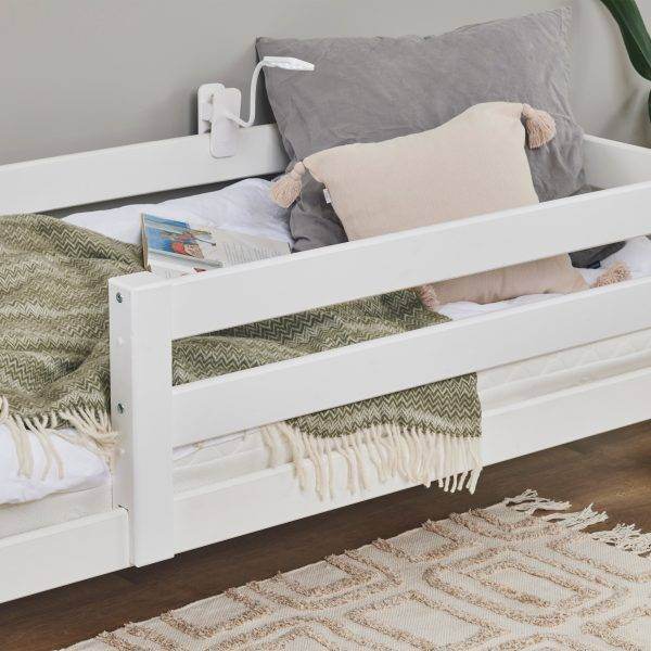 Hoppekids ECO Luxury juniorbed met 3/4 bedhekje 70x160 cm, Wit - Afbeelding 4