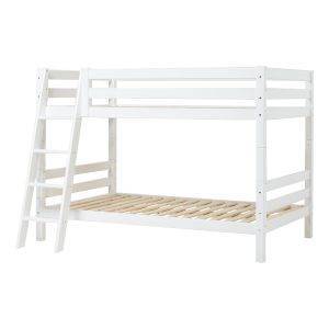 Hoppekids ECO Luxury stapelbed 120x200 cm met schuine ladder, Wit