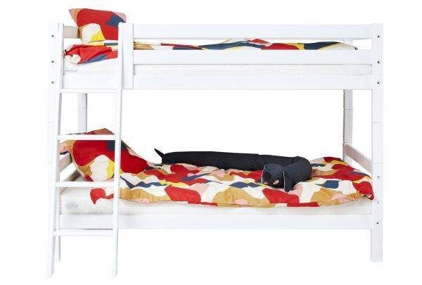 Hoppekids ECO Luxury stapelbed 120x200 cm met schuine ladder, Wit - Afbeelding 6