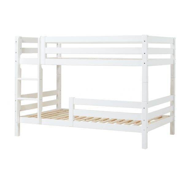 Hoppekids ECO Luxury stapelbed 120x200 cm met twee bedhekken, Wit
