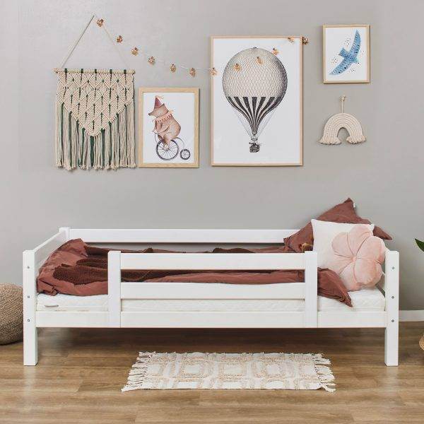 Hoppekids ECO Luxury juniorbed 90x200 cm met 1/2 bedhekje, Wit - Afbeelding 2