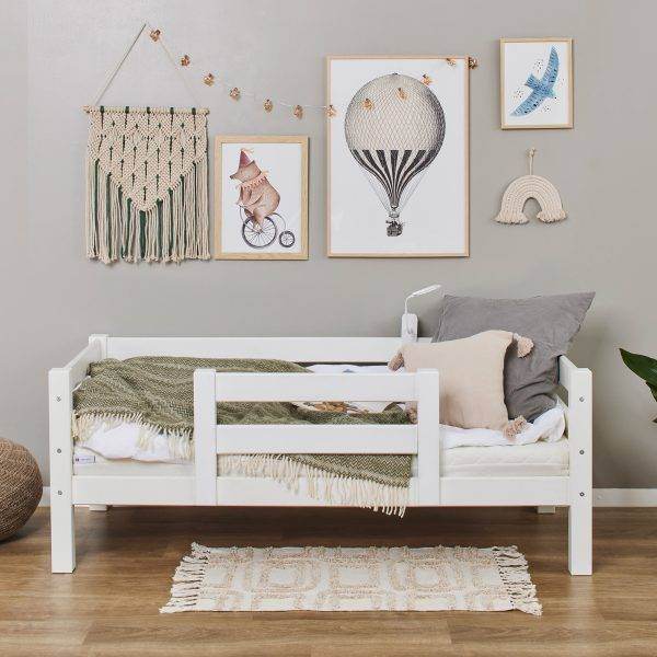 Hoppekids ECO Luxury junior bed 70x160 cm met 1/2 bedhekje, Wit - Afbeelding 2
