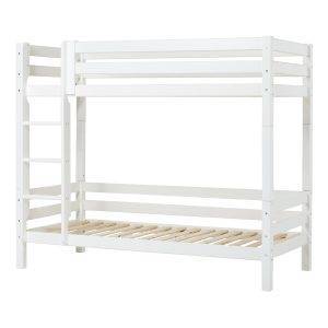 Hoppekids ECO Luxury hoogslaper 90x200 cm, Flexibel lattenbodem, Wit