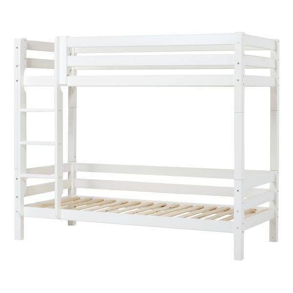 Hoppekids ECO Luxury hoogslaper 90x200 cm, Flexibel lattenbodem, Wit
