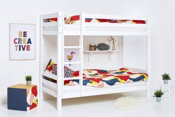 Hoppekids ECO Luxury hoogslaper 90x200 cm, Flexibel lattenbodem, Wit - Afbeelding 3