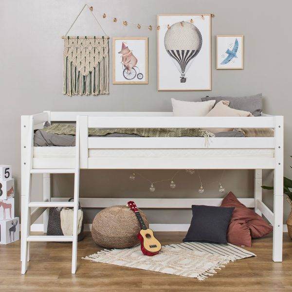Hoppekids ECO Luxury halfhoogslaper 90x200cm schuine ladder - Afbeelding 4