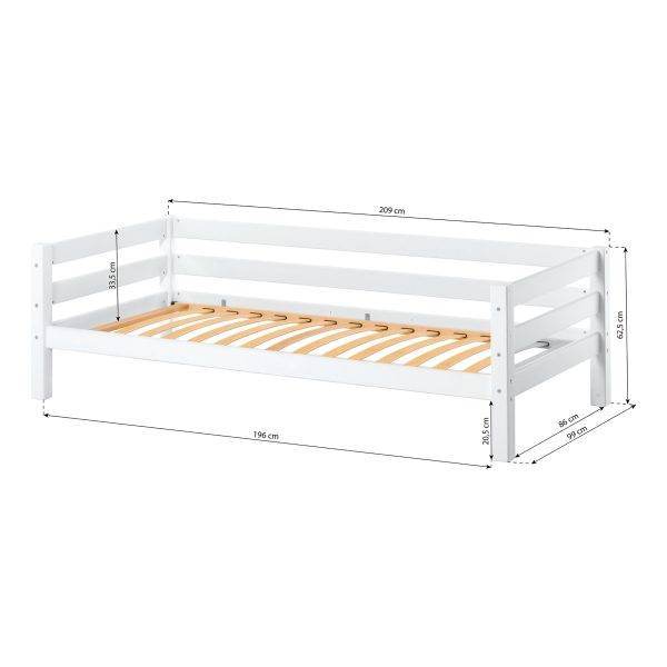 Hoppekids ECO Luxury juniorbed met flexibele lattenbodem 90x200 cm - Afbeelding 3