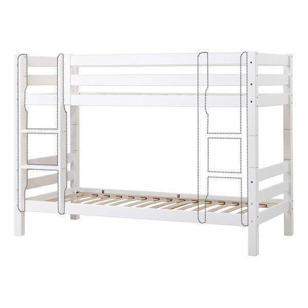 Hoppekids ECO Luxury stapelbed 90x200 cm, Flexibel lattenbodem, Wit - Afbeelding 11