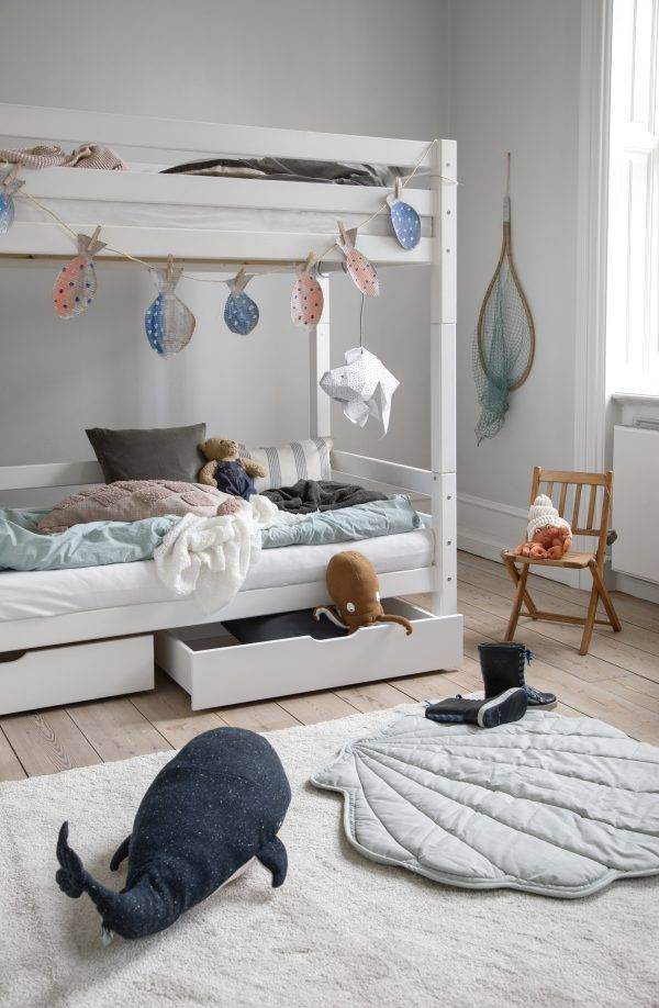 Hoppekids ECO Luxury hoog stapelbed 70x160 cm, Wit - Afbeelding 2