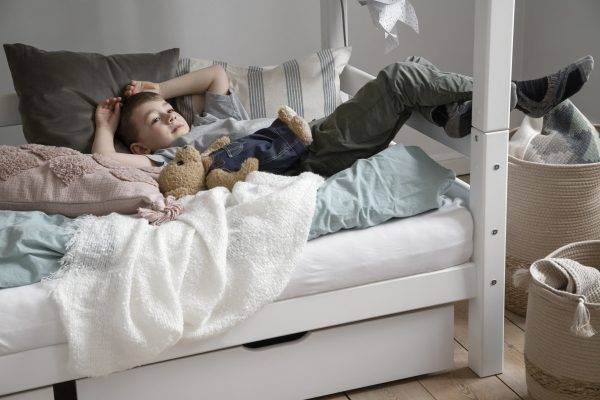 Hoppekids ECO Luxury hoogslaper 90x200 cm, Wit - Afbeelding 7