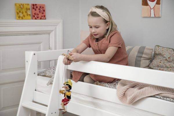 Hoppekids ECO Luxury halfhoogslaper 70x160cm schuine ladder - Afbeelding 3