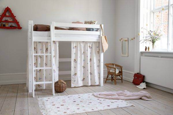 Hoppekids Zeemeermin gordijn voor halfhoog bed 70x160 cm - Afbeelding 2
