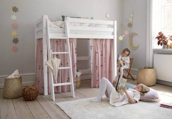 Hoppekids Ole Lukoie gordijn voor halfhoog bed, Rood - Afbeelding 6