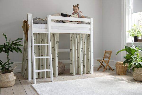 Hoppekids Ole Lukoie gordijn voor halfhoog bed, Groen - Afbeelding 5
