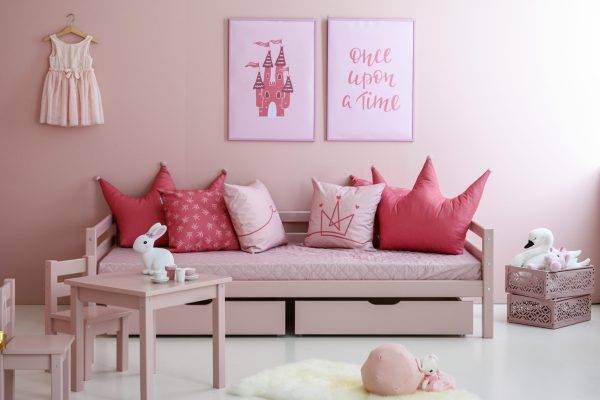 Hoppekids ECO Luxury ladekast voor 70x190 cm en 90x200 cm bedden, Pale Rose - Afbeelding 6