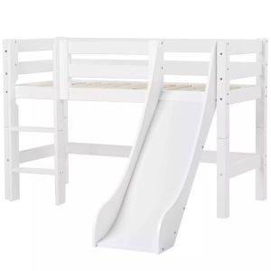 Hoppekids ECO Luxury halfhoogslaper 90x200cm met glijbaan