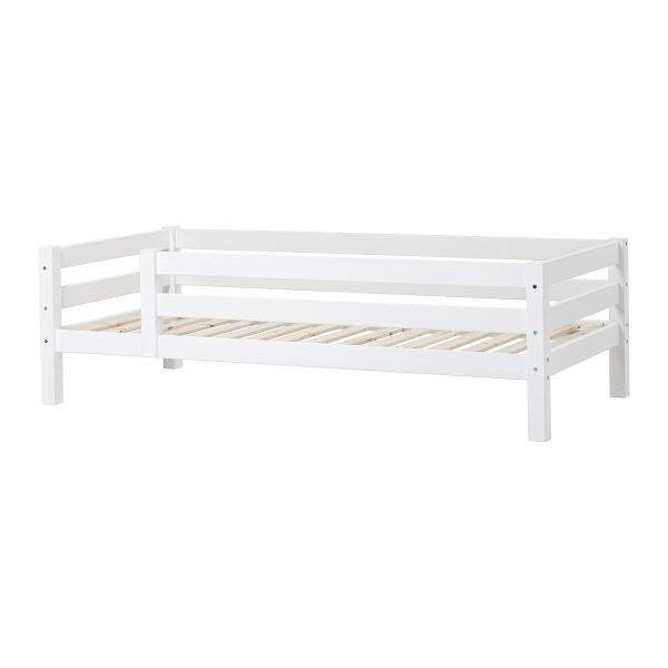 Hoppekids ECO Luxury junior bed met 3/4 bedhekje 90x200 cm, Flexibel lattenbodem, Wit