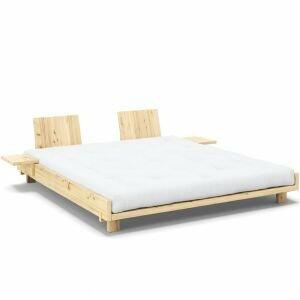 Karup Design futonbed Social – laag, ‘zwevend’ platformbed van massief dennenhout met strakke, minimalistische lijnen.