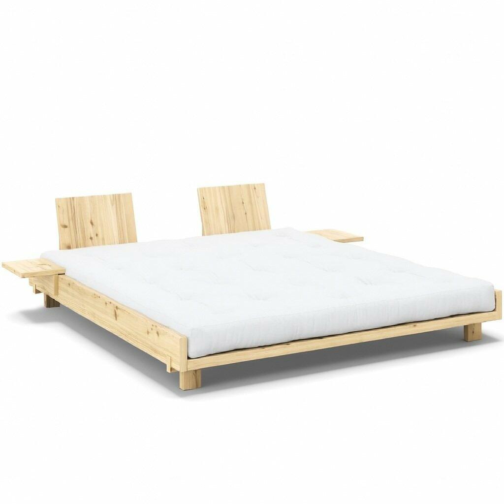 Karup Design futonbed Social – laag, ‘zwevend’ platformbed van massief dennenhout met strakke, minimalistische lijnen.