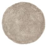 Sasa Vloerkleed Berber – Hoogpolig Tapijt Taupe Rond
