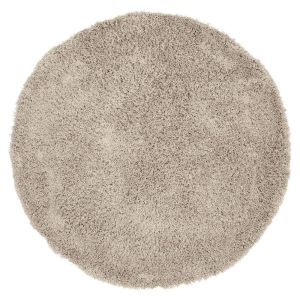 Sasa Vloerkleed Berber – Hoogpolig Tapijt Taupe Rond