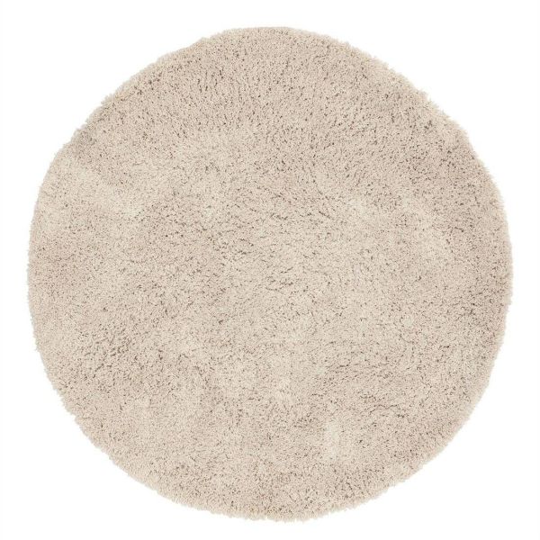 Sasa Vloerkleed Berber – Hoogpolig Tapijt Beige Rond Ø 150
