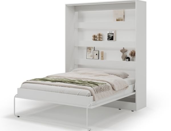 Eltap Devesto 160 verticaal opklapbed - Wit - Met LED-verlichting